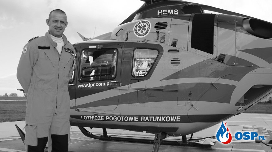 Pilot Grzegorz Gawłowski z załogi #Ratownika9 LPR, zginął w wypadku awionetki. OSP Ochotnicza Straż Pożarna