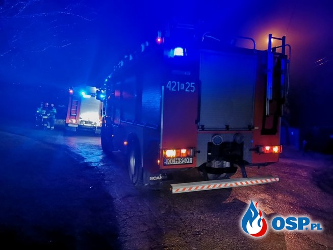 Pożar domu jednorodzinnego - ul. Widokowa w Zagórzu OSP Ochotnicza Straż Pożarna