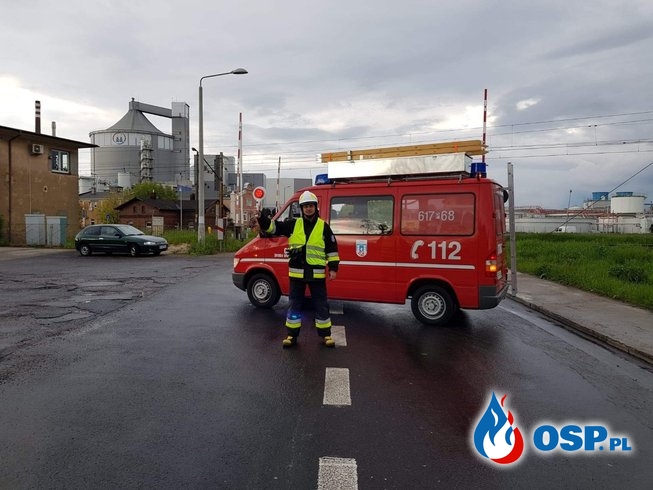 Ulewa nad miastem OSP Ochotnicza Straż Pożarna