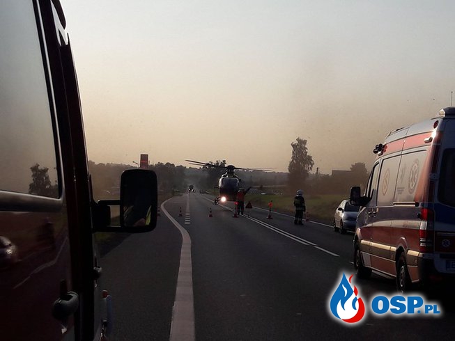 Wypadek DK-94 miejscowość Brzezie OSP Ochotnicza Straż Pożarna
