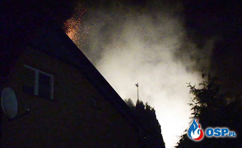 Pożar sadzy na Kwiatowej OSP Ochotnicza Straż Pożarna