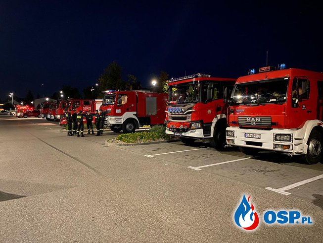 Trwają krajowe ćwiczenia "Las 2021". W manewrach bierze udział blisko 500 strażaków. OSP Ochotnicza Straż Pożarna