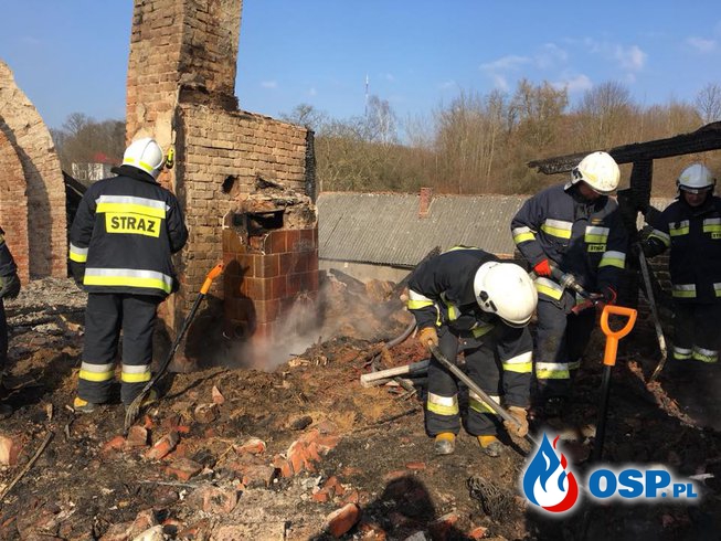 Pożar domu w Łagowie Lubuskim OSP Ochotnicza Straż Pożarna