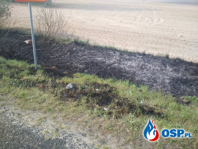 Pożar trawy w Wólce Orchowskiej OSP Ochotnicza Straż Pożarna