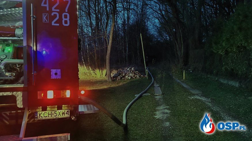 Pożar poszycia leśnego - ul. Parkowa w Babicach OSP Ochotnicza Straż Pożarna