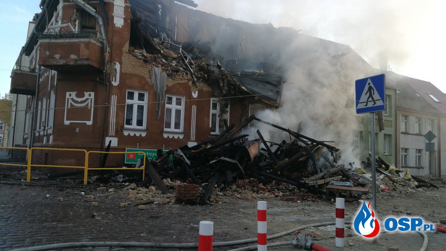 Wybuch gazu w Mieszkowicach. OSP Ochotnicza Straż Pożarna