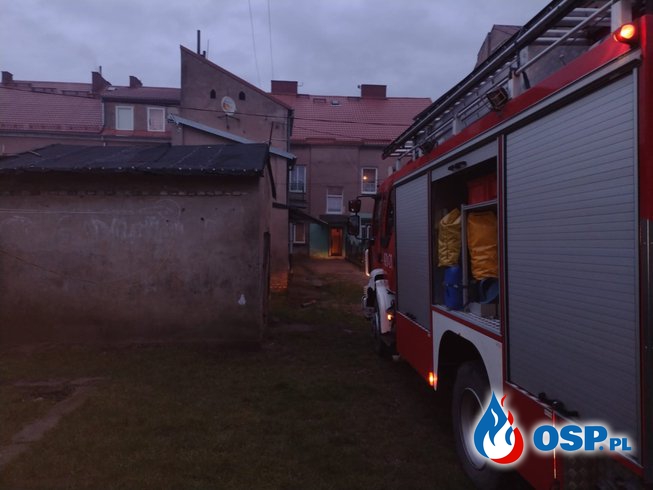 Zadymienie mieszkania na ul. Kolejowej w Grajewie OSP Ochotnicza Straż Pożarna