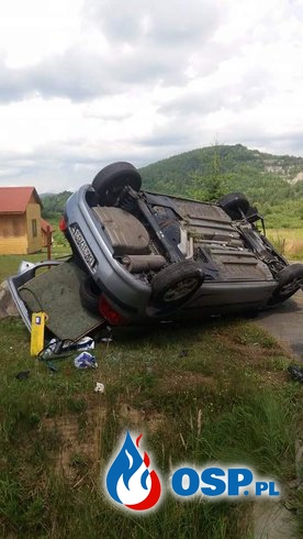 Groźny wypadek w Bóbrce! OSP Ochotnicza Straż Pożarna