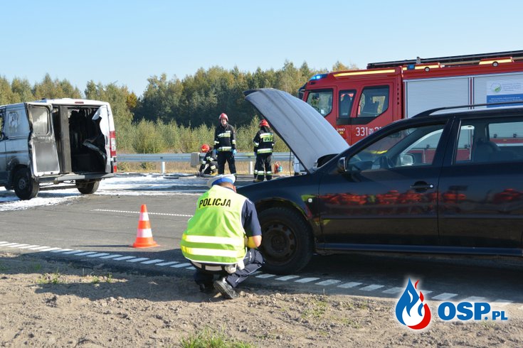 Zderzenie 4 aut i pożar. Ćwiczenia na obwodnicy Radomia OSP Ochotnicza Straż Pożarna