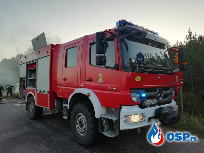 Pożar beli na drodze OSP Ochotnicza Straż Pożarna