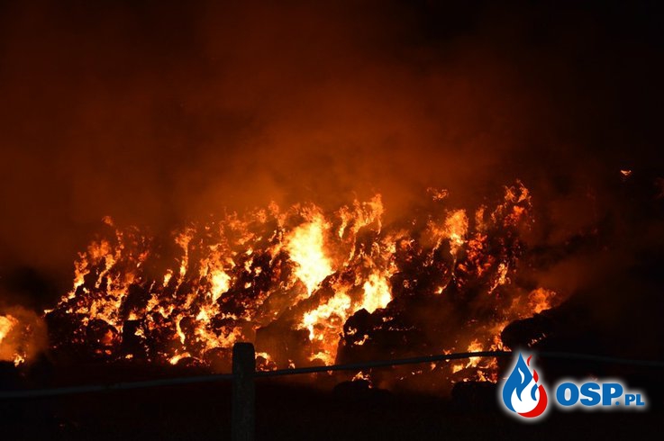 Pożar na granicy powiatów OSP Ochotnicza Straż Pożarna