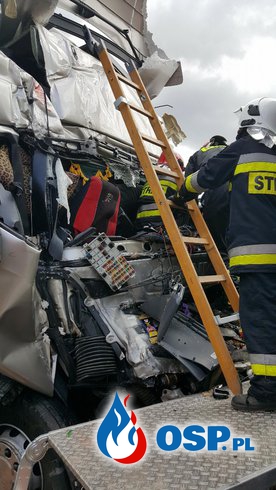 Trzy wypadki na Autostradzie A2 OSP Ochotnicza Straż Pożarna