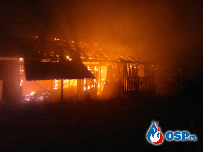 # 31| Pożar stodoły w miejscowości Wypych (gm. Klonowa)- 26.12.2015r. OSP Ochotnicza Straż Pożarna