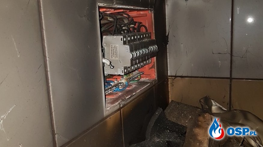 Pożar kotłowni w budynku mieszkalnym, właściciel wymagał pomocy medycznej OSP Ochotnicza Straż Pożarna