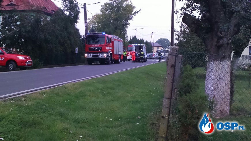 Wypadek drogowy w Landzmierzu OSP Ochotnicza Straż Pożarna