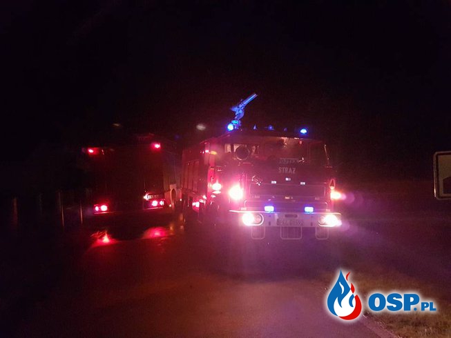 Wypadek na DW 270 w Kiejszach OSP Ochotnicza Straż Pożarna