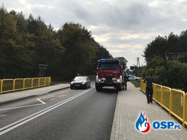 146/2019 Kolizja i plama oleju na DK 26 OSP Ochotnicza Straż Pożarna