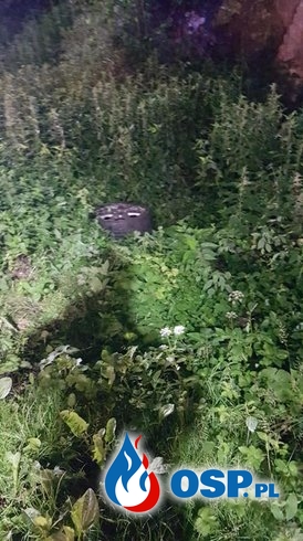 Auto dachowało na leśnej drodze w Małopolsce. Kierowca zginął. OSP Ochotnicza Straż Pożarna
