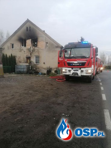 Pożar w domu naczelnika OSP Kwidzyn. Koledzy strażaka apelują o pomoc. OSP Ochotnicza Straż Pożarna