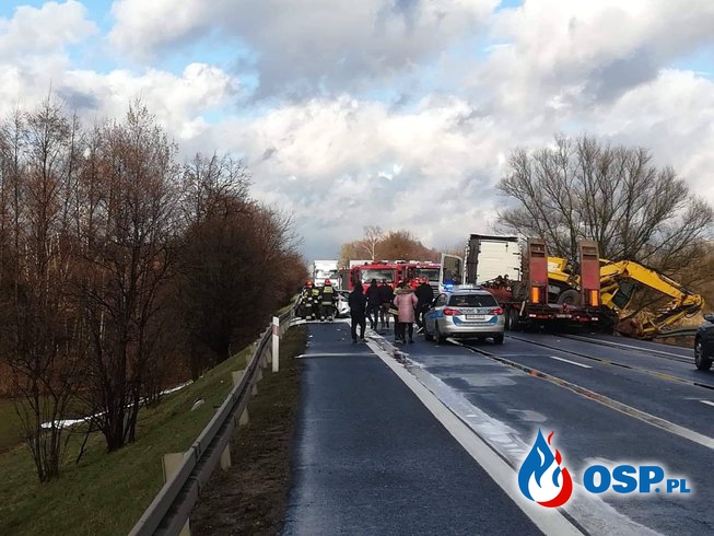 Trzy osoby zginęły w wypadku na obwodnicy Mławy OSP Ochotnicza Straż Pożarna