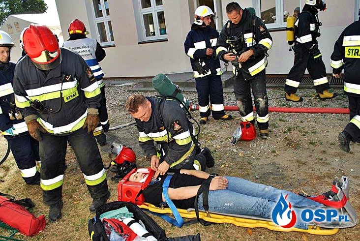 Pożar kotłowni w Szkole Podstawowej w Bielsku OSP Ochotnicza Straż Pożarna