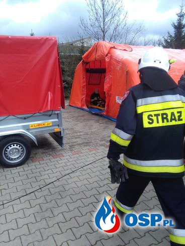 Cwiczenia wypadek masowy autobusu z ciezarowka OSP Ochotnicza Straż Pożarna