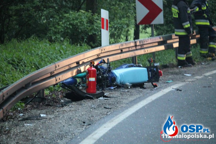 Wypadek drogowy - Ryczów DK 44 OSP Ochotnicza Straż Pożarna