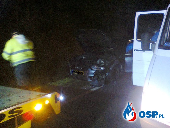 Wypadek drogowy DK 22 Uniechów-Cierznie OSP Ochotnicza Straż Pożarna