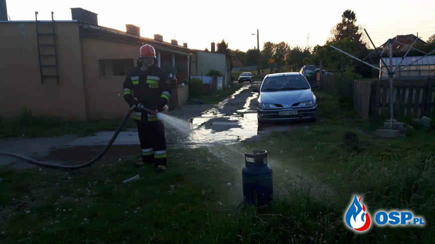 Pożar domu wielorodzinnego w Trzebiatowie OSP Ochotnicza Straż Pożarna