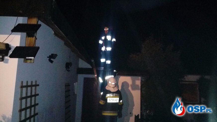 Wigilia Pożar sadzy w kominie OSP Ochotnicza Straż Pożarna