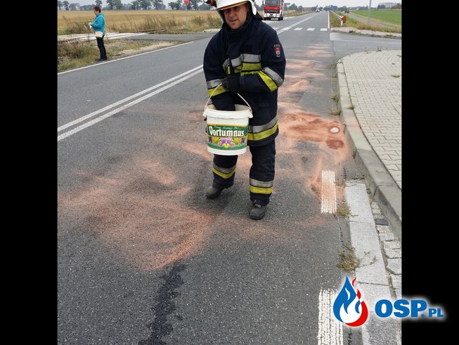 Wypadek na DW 414 Krobusz-Dębina OSP Ochotnicza Straż Pożarna