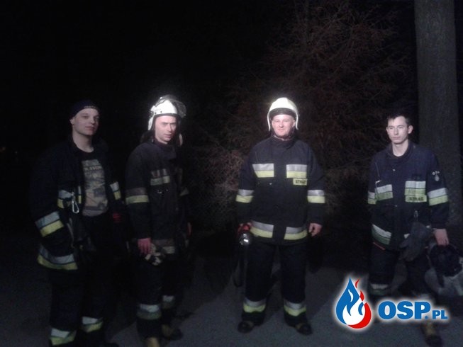 wieczorne gaszenie trawy OSP Ochotnicza Straż Pożarna