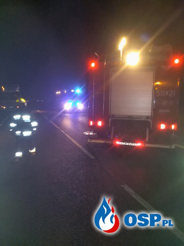 Wypadek droga krajowa numer 19 OSP Ochotnicza Straż Pożarna