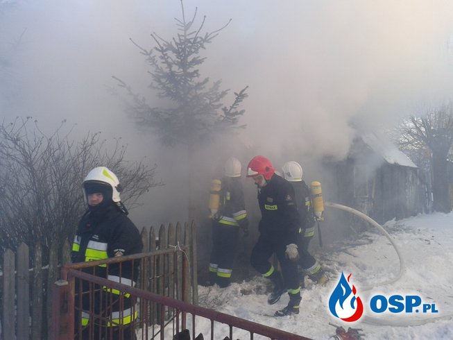 Spłonął we własnym domu. OSP Ochotnicza Straż Pożarna