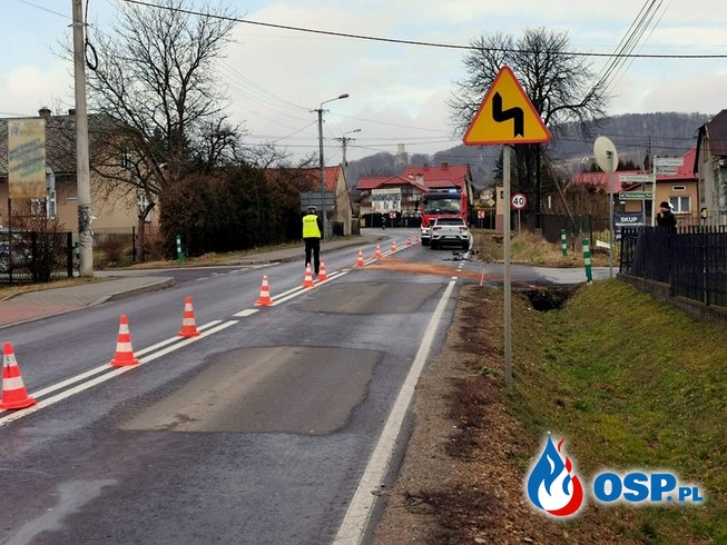 Wypadek drogowy - ul. Zakopiańska w Babicach OSP Ochotnicza Straż Pożarna