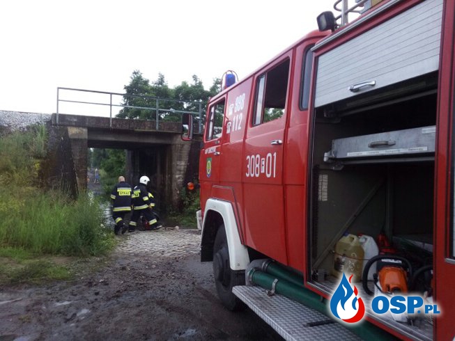 Usuwanie skutków burzy OSP Ochotnicza Straż Pożarna