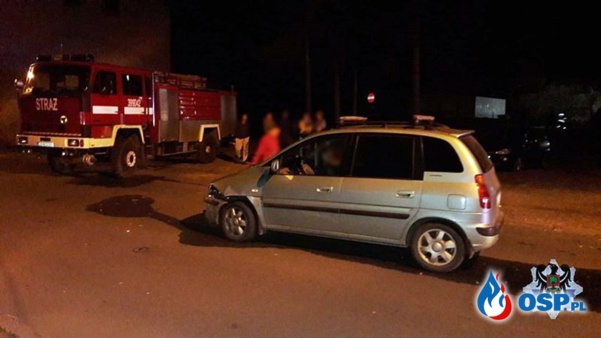 Pijany kierowca wjechał w wóz OSP, jadący do akcji OSP Ochotnicza Straż Pożarna