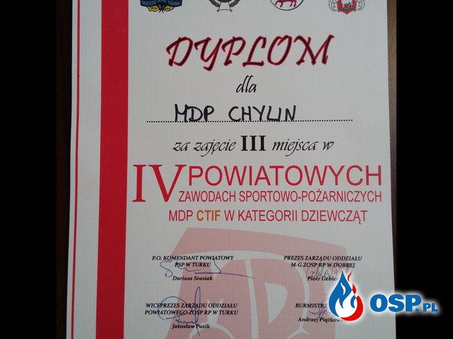 IV Powiatowe Zawody MDP wg CTIF OSP Ochotnicza Straż Pożarna