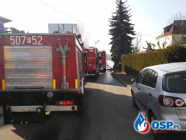 Pożar poddasza OSP Ochotnicza Straż Pożarna