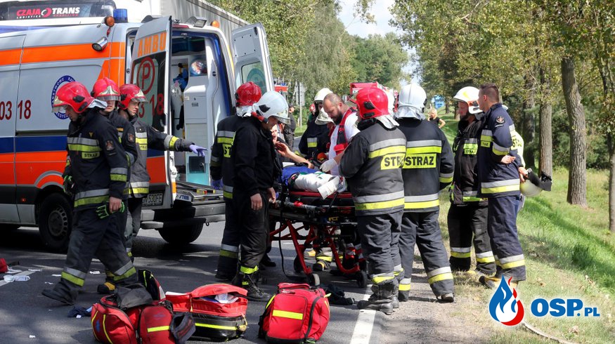 !!! Poważny wypadek na "Piętnastce" !!! OSP Ochotnicza Straż Pożarna