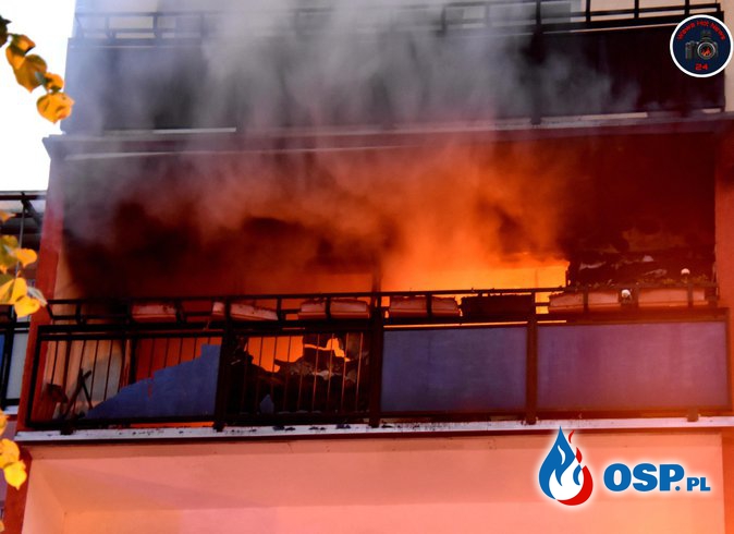 Tragiczny pożar mieszkania w Pruszkowie. Nie żyje 16-latek. OSP Ochotnicza Straż Pożarna