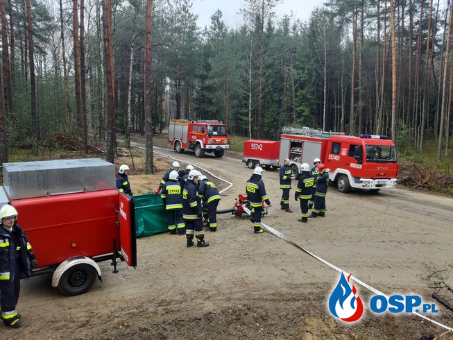 Ćwiczenia Modułu Zaopatrzenia Wodnego + pożar pustostanu OSP Ochotnicza Straż Pożarna