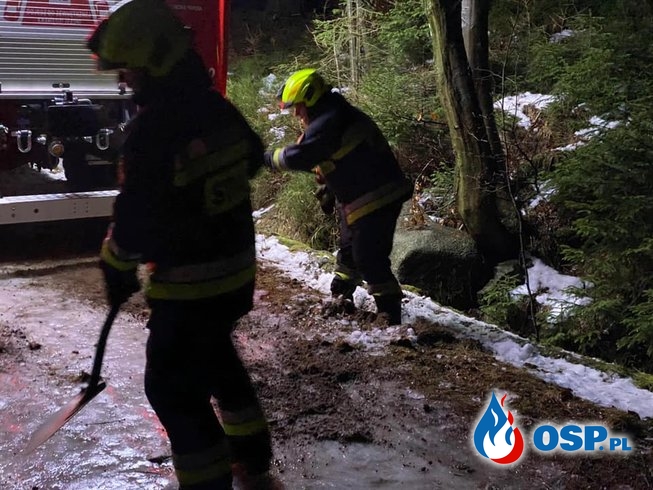 Trudna akcja w górskim schronisku. GOPR pomagał strażakom dotrzeć na miejsce. OSP Ochotnicza Straż Pożarna