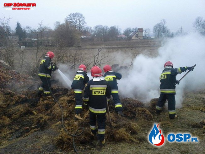 13.02.2016 - pożar śmieci w Milejowicach OSP Ochotnicza Straż Pożarna