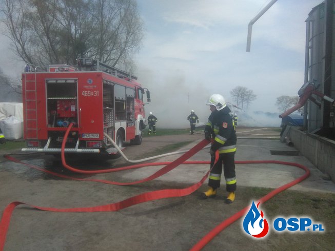 Pożar stogu w Perzowie OSP Ochotnicza Straż Pożarna
