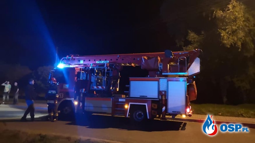 Goruńsko - pożar budynku gospodarczego OSP Ochotnicza Straż Pożarna