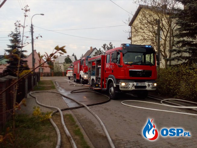 Pożar budynku mieszkalnego w Wasilkowie OSP Ochotnicza Straż Pożarna