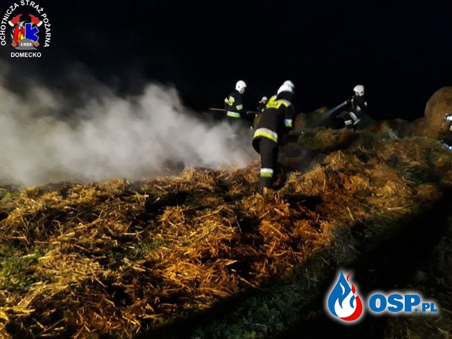 Pożar słomy w Złotnikach OSP Ochotnicza Straż Pożarna