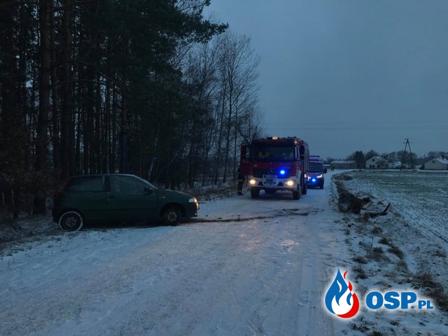 Kolizja drogowa na Żeleźni OSP Ochotnicza Straż Pożarna