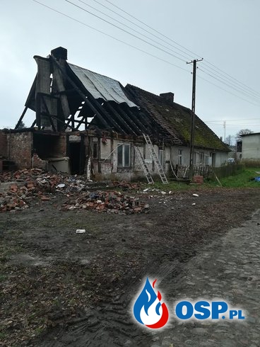 Pożar domu w Podgórach - zbiórka dla pogorzelców OSP Ochotnicza Straż Pożarna